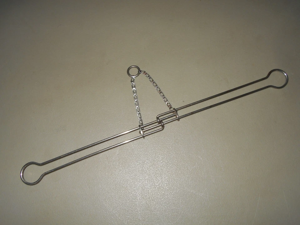 Antiguo percha ingeniosa expansión cromo y metal vapor baúl viaje Foto 2 de 4