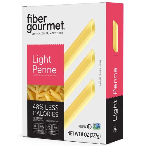 Fiber Gourmet Pasta Light Penne 8 oz Pack Of 12