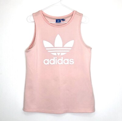 Adidas Originals Women’s Small Tank Top Sleeveless Shirt Knit Pink