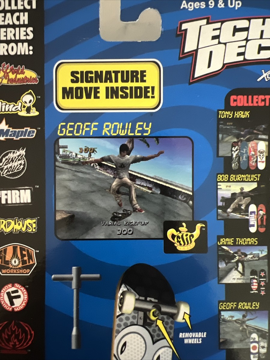 VTG Tech Deck FLIP Geoff Rowley Cat 3540 3548 96mm TM X