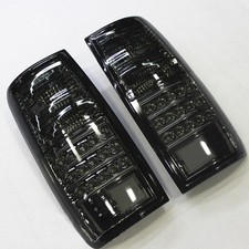Black Led Taillamp Lights For 1991-1997 Toyota Land Cruiser Prado Lc80 Fj80 Fj82