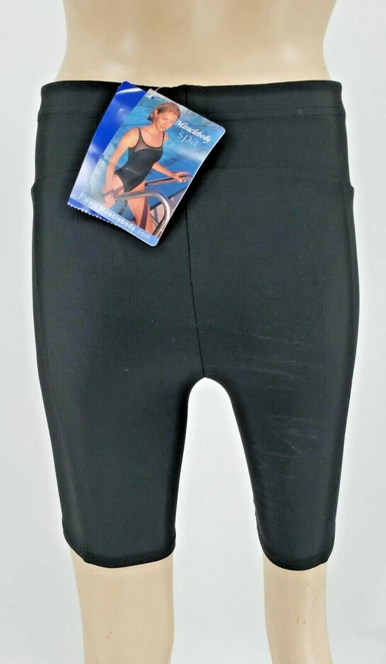 73421 Miraclebody MSP Pantalones Cortos Activos Negro Traje Milagroso Compresión Yoga Foto 4 de 4