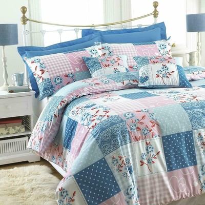 Luxury Patchwork Duvet Cover May Fair Quilt Bedding Set Single