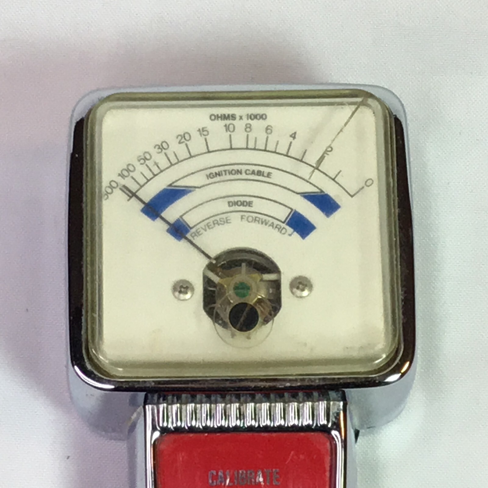 Vintage Chrome Kal-Equip Model R-48 Ohmmeter Michigan USA NOT Tested