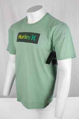 Hurley Men's T Shirt One & Only Shaded Tri Blend S Small Short Sleeve Green