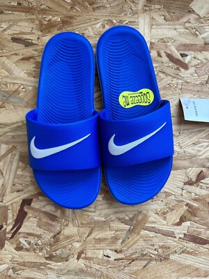 Nike Kawa Youth Slides BLUE | WHITE SZ 6Y 819352 400