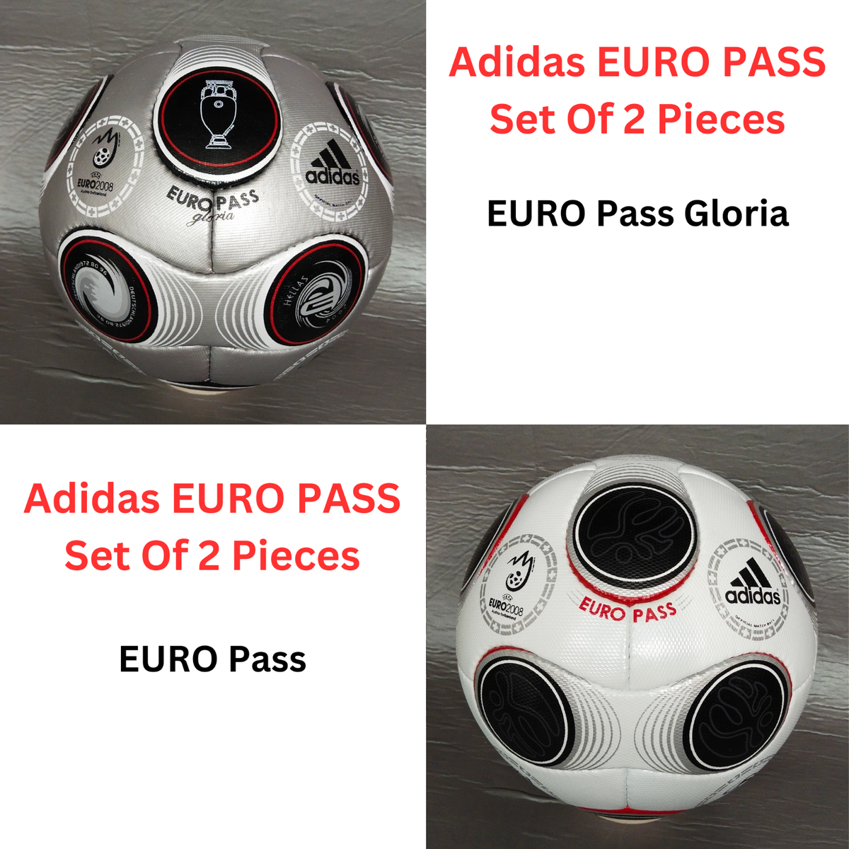 Adidas UEFA Euro Pass & Gloria 2008 Match Ball Soccer Football