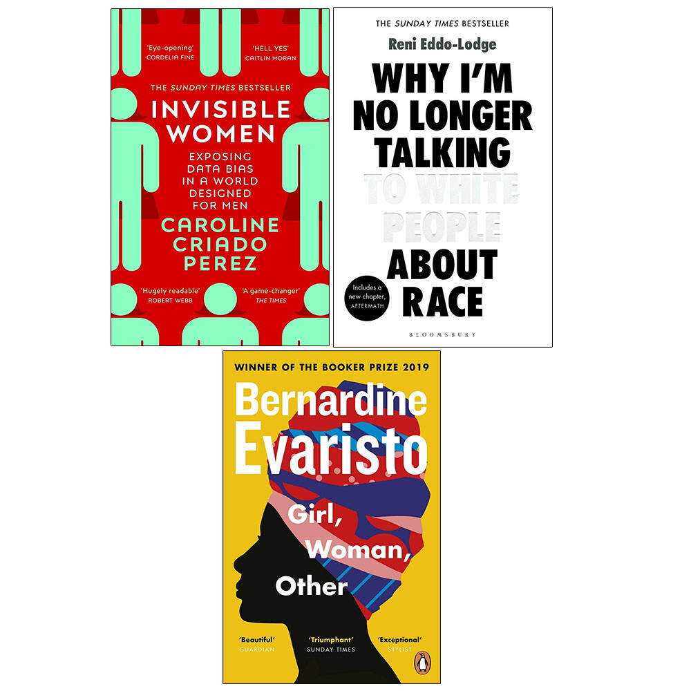 Invisible Women,Why I’m No Longer,Girl, Woman, Other 3 Books Collection Set NEW