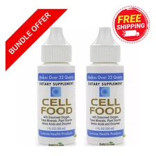 2x Cellfood Liquid Concentrate 1 fl oz  Oxygen + Nutrient Supplement, Free Ship