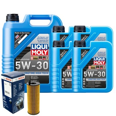 Motoröl 5W30 LIQUI MOLY Longtime High Tech 9L+BOSCH Ölfilter
