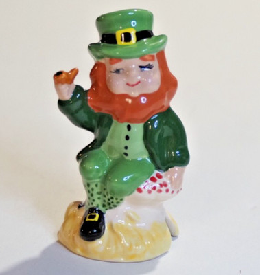 Pie Bird Handsome Cute Leprechaun Piebird Made in USA by Nancy Davis