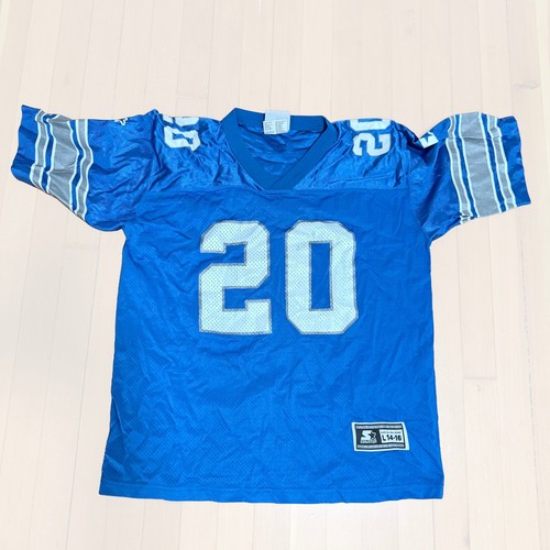 Vintage Starter Barry Sanders #20 Detroit Lions Football Jersey Youth L 14-16