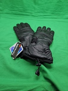 3M Thinsulate Thermal Insulation Black Leather Gloves -  Men's Sz Med NO RESERVE