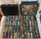 Lot of 47 Kenner Star Wars Vintage Action Figures in Carrying Cases - AS IS