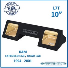 Dodge Ram Quad Cab 1994-2001 10" Dual Sealed L7T Sub Box Subwoofer Enclosure