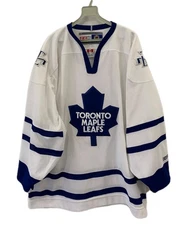 Toronto Maple Leafs CCM NHL Hockey Jersey White Made in Canada Adult XL Vtg #144