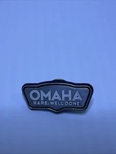 Omaha Steaks Steakhouse Business Plastic Lapel Hat Pin Pinback