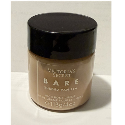 Victoria's Secret BARE Suede Vanilla Hydrating Body Creme Moisturizer 4 oz