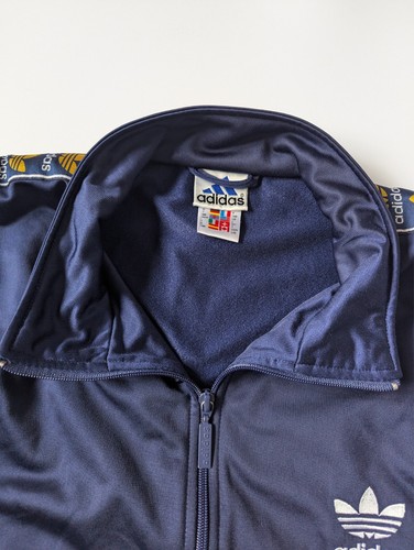 Adidas Firebird 90s Track Jacket Size L Blue Yellow Trefoil on the sleeves - Picture 5 of 14
