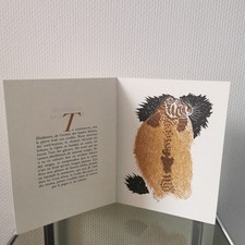 Lithographie originale Jean Lurçat «Marmotte d'Anzeindaz» 