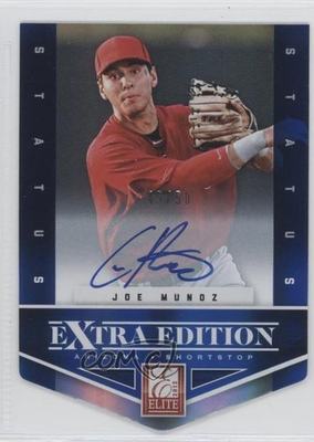 #ad 2012 Elite Extra Edition Status Blue Die Cut Signatures 45 50 Joe Munoz Auto cm0 $7.15