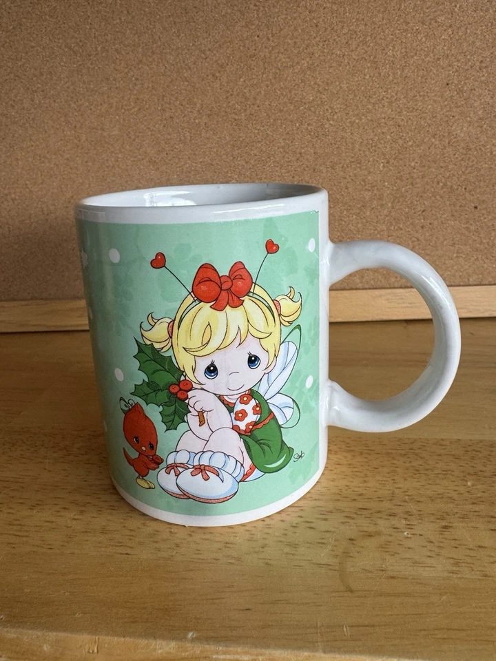 Taza de café/cacao Precious Moments 2011 taza navideña coleccionable ¡usada en excelente estado! Foto 3 de 3