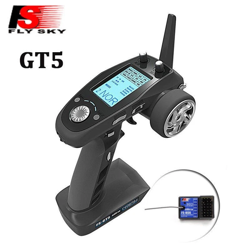 Flysky FS-GT5 2.4G 6-Ch Transmitter w/ FS-BS6 Rx - Image 2 of 4