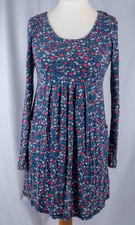 Joules Blue Floral Long Sleeve 8 Dress Pre-Owned