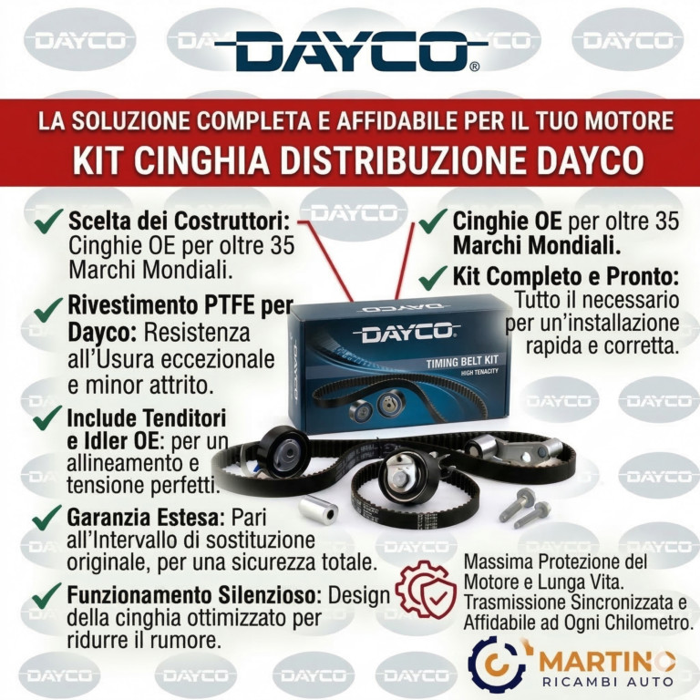 Kit Distribuzione Dayco + Pompa Acqua + Cinghia Servizi Fiat Punto 1.2 60 1999- - Miniatura 3