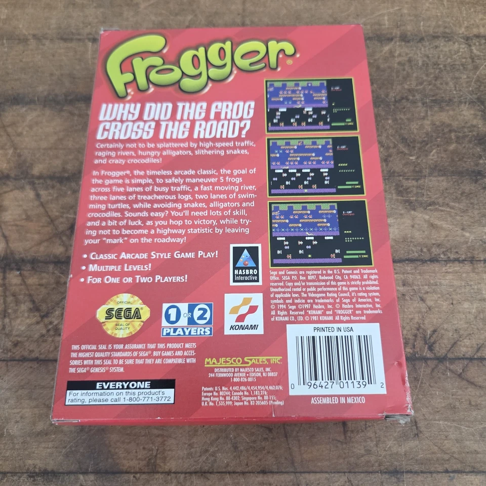 Frogger (Sega Genesis, 1994) en caja original Foto 4 de 4