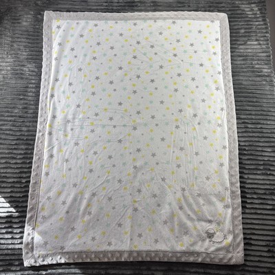 Child of Mine Carters Sheep Stars Baby Blanket Gray Mint Minky Dot Sherpa Lamb