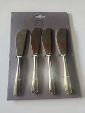 Set Of Four BKP Butter Knives Gold Colored Fine Bar And Tableware