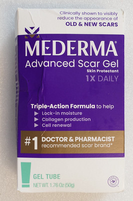 Mederma Advanced Scar Gel 1X Daily Triple Action Formula  1.7 OZ 07/2027
