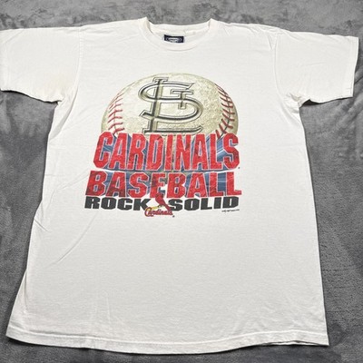 Vintage 1998 St. Louis Cardinals T-Shirt Mens XL White Concepts Sport Baseball