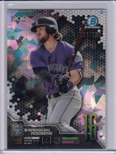 * BRENDAN RODGERS * 2019 BOWMAN CHROME ATOMIC REFRACTOR TOP 100 # 150