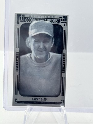 Larry Bird 42/50 2015 Upper Deck Goodwin Champions Portraits Lady Luck #144