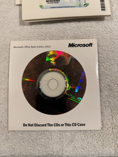 Microsoft Office Basic Edition 2003/CD With Activation Code/Key