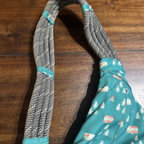 Kavu Sling Bag Handtasche Rucksack türkis Camper Reisetasche Reißverschlüsse mehrere Taschen - Bild 6 von 12