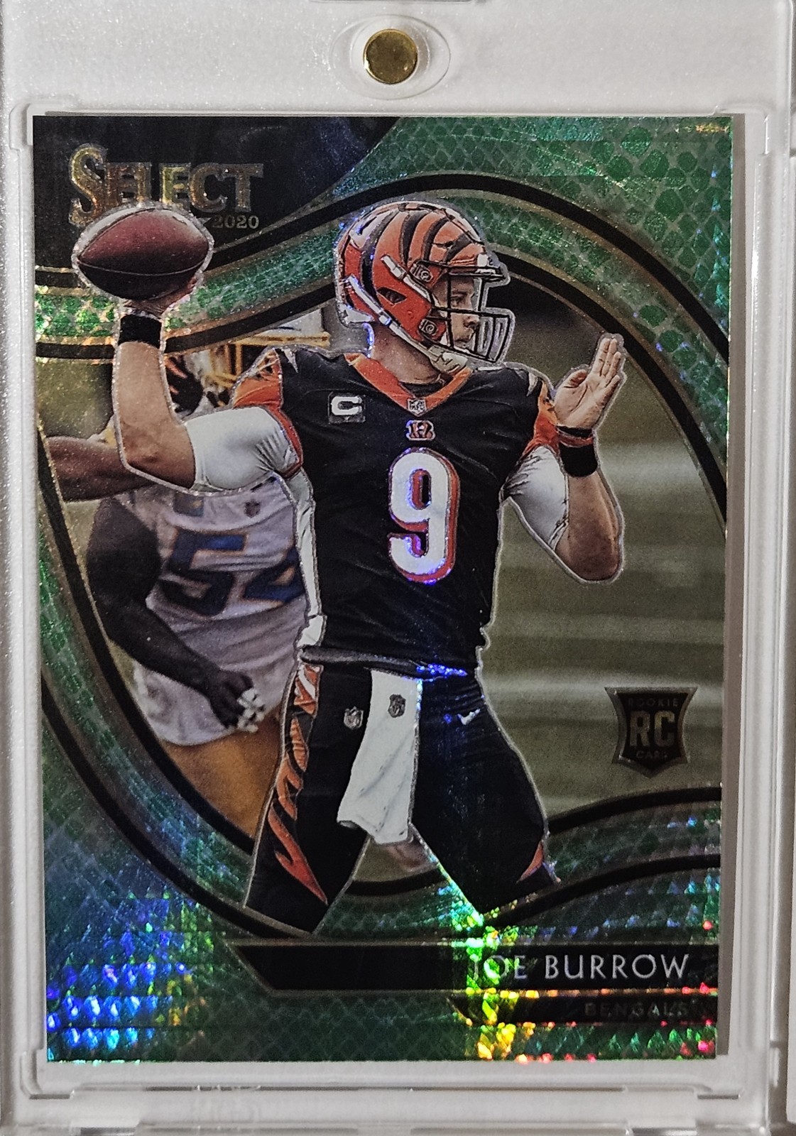 2020 Panini Select Joe Burrow #346 RC Dragon Scale Prizm Field Level /67 Bengals