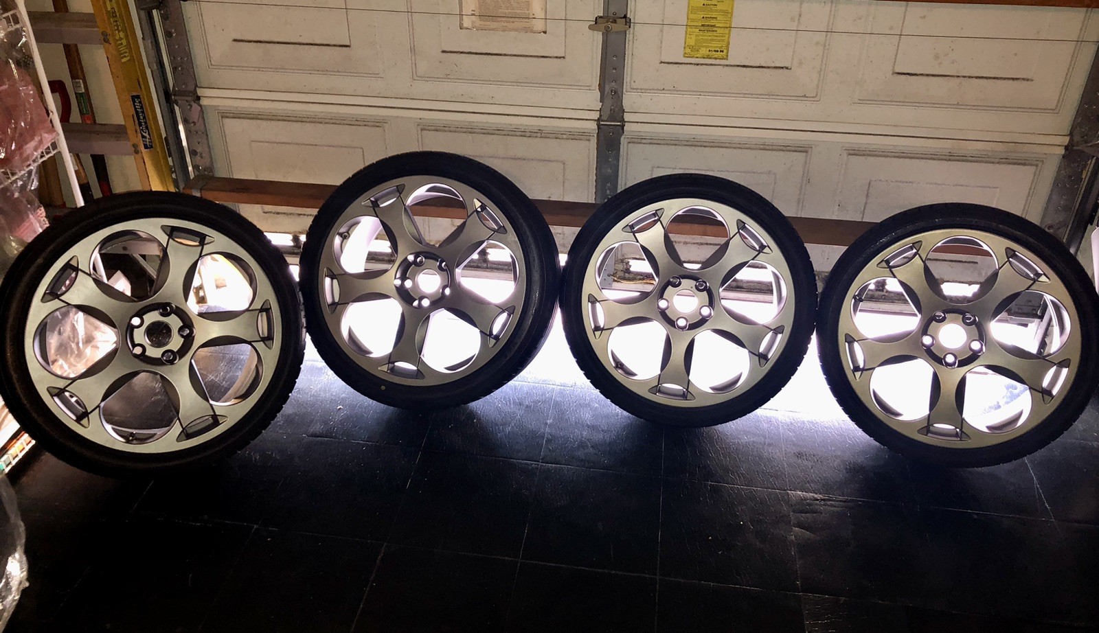 LAMBORGHINI GALLARDO CASSIOPEA WHEELS SET OEM 19 INCH TIRES 2004 2005 2006 2007