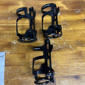 Pair of THREE Rockbros Plastic Black Bottle Cages - MTB/Road - Matching