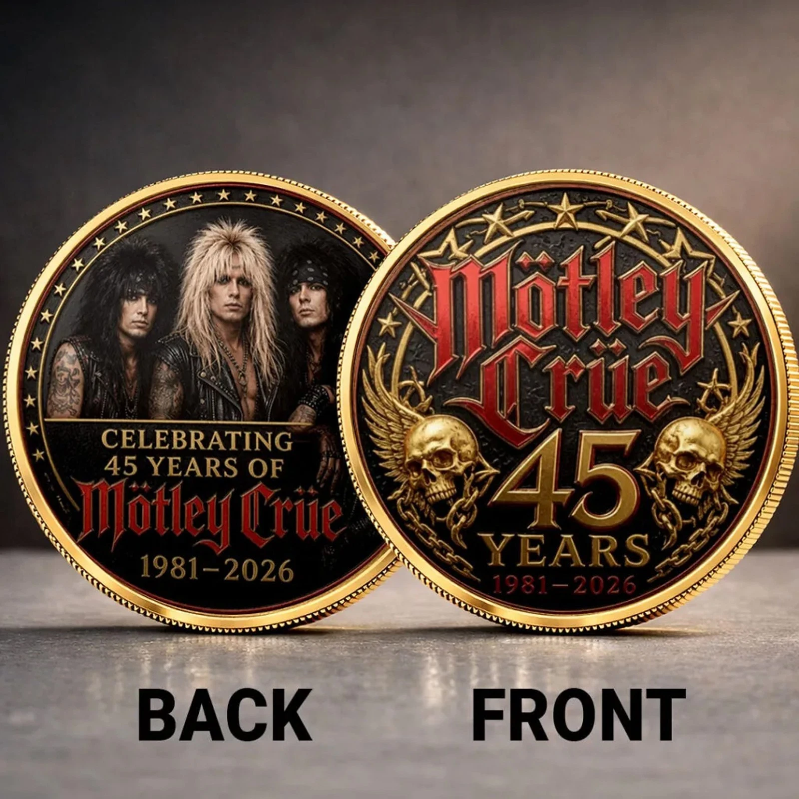 Mötley Crüe 45th Anniversary Commemorative Coin - MC001