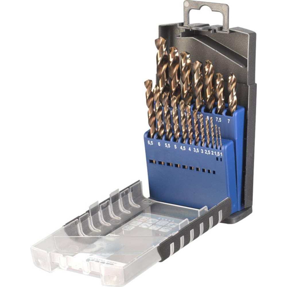 Kwb 248920 Set Punte Elicoidali HSS-G 19pz Metallo DIN338 Alta Velocità