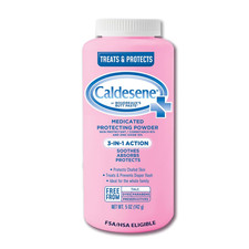 Medicated Protecting Body Powder with Zinc Oxide and Cornstarch, Talc-Free Baby