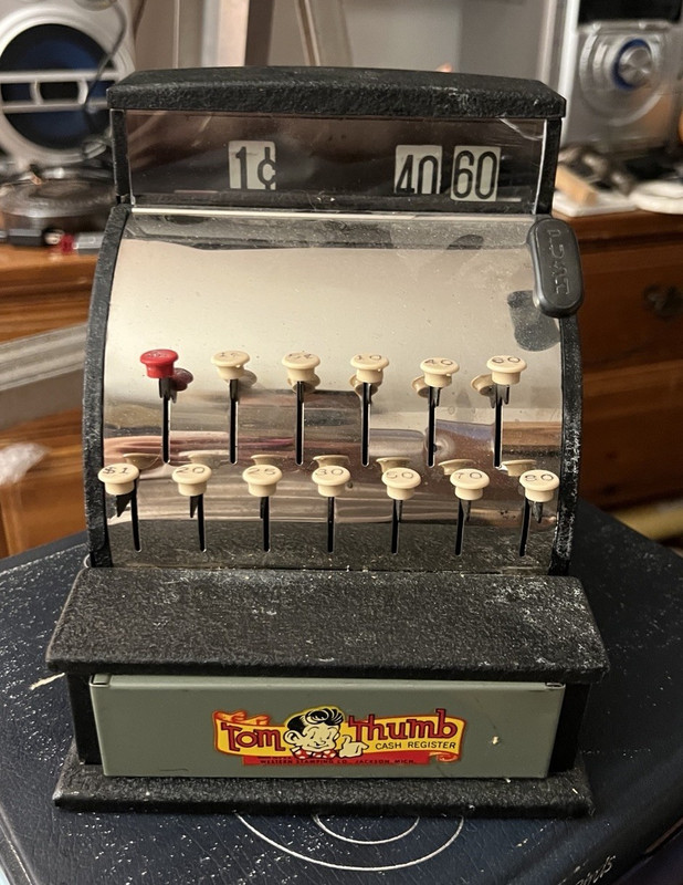 Tom Thumb The Original Tom Thumb Cash Register Toy with Box Original