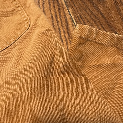 Carhartt Bib Overalls Boys Size 12 Double Knee Canvas Brown Western OX8601-B - Picture 9 of 11