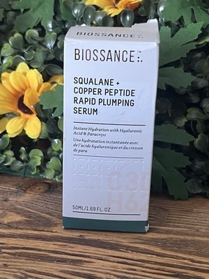 Biossance Squalane + Copper Peptide Rapid Plumping Serum 50 ml 1.69 fl oz ~NIB
