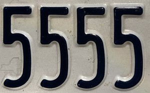 LICENSE Plates Plate New York, Excelsior, Quad 5555 Had To Get