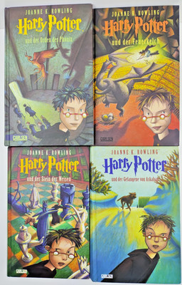 4x Harry Potter Bücher gebunden 2000er Joanne K. Rowling