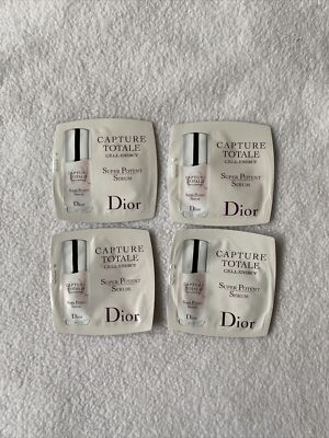 4 x Dior Capture Totale Cell Energy Super Potent Serum SAMPLES, 1.5ml / 0.05floz
